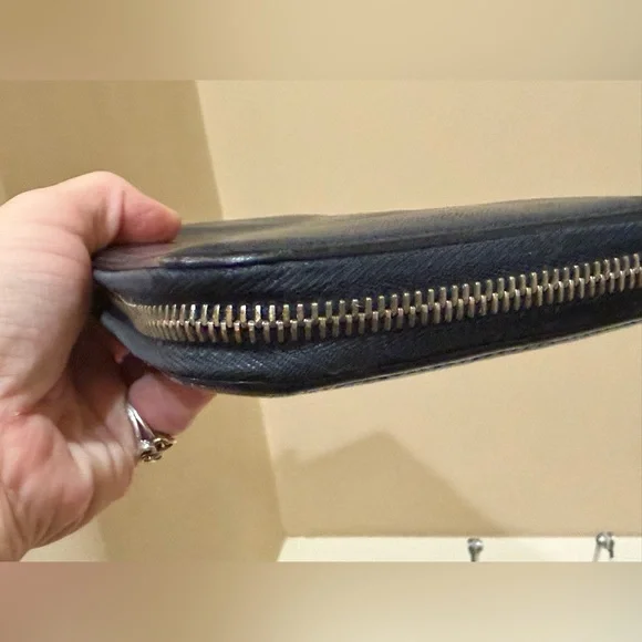 Prada Saffiano Leather Long Black Zippy Wallet - Picture 6 of 16